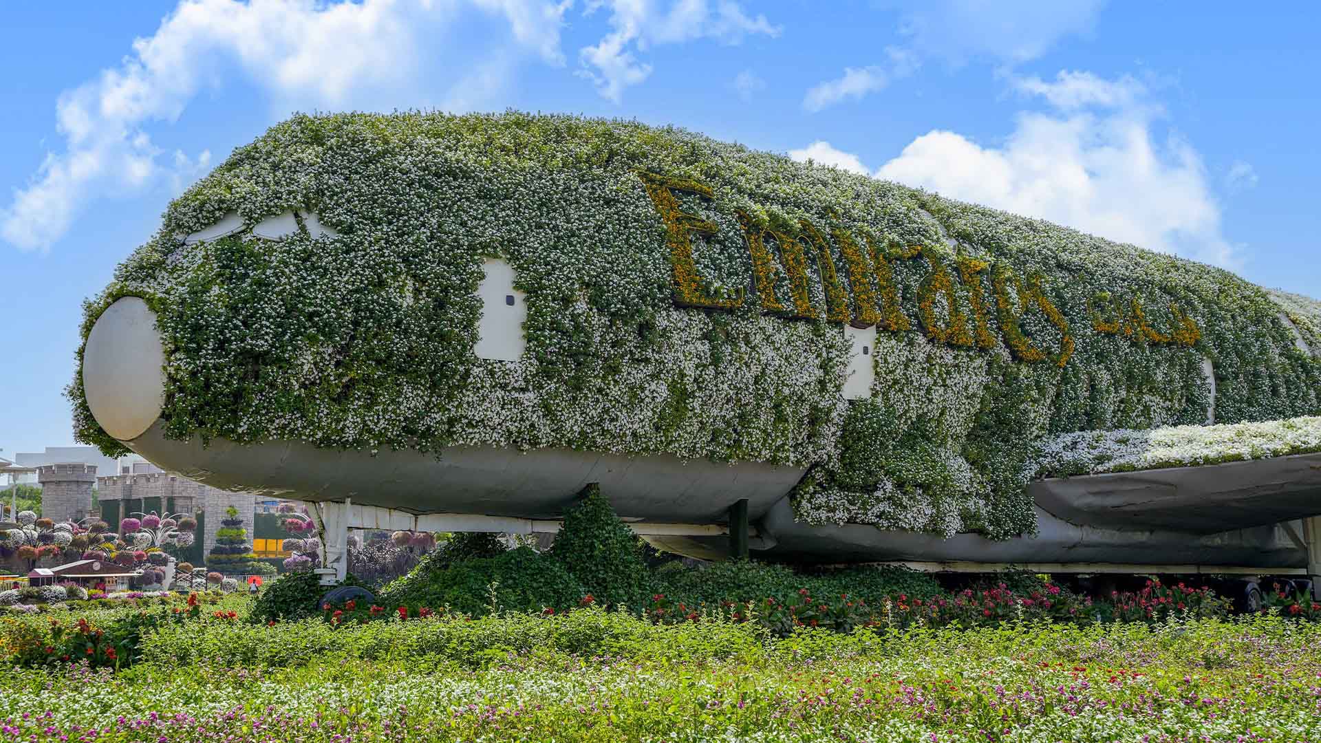 Emirates A380 at sunset
